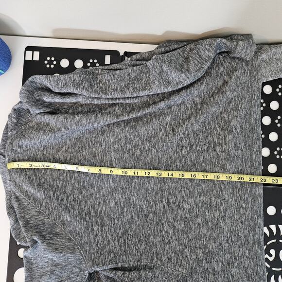 Caslon Open Front Space Dyed Gray Knit Sweater Cardigan | Women's Small - Picture 11 of 12